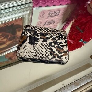 Genuine Calf Hair wallet with exotic print